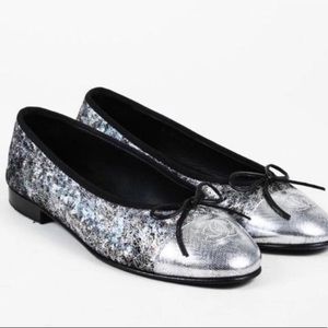 CHANEL🖤CC logo Multicolor ballerina